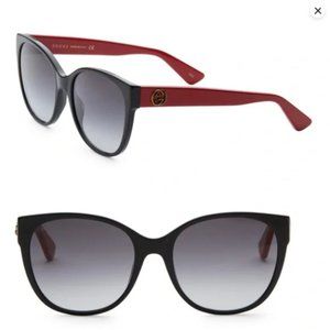 Gucci Grey Gradient Cat Eye Sunglasses